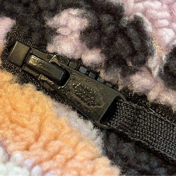 Free People Hit The Slopes Rocky Ridge Fleece Jacket Black Combo Size M - Picture 12 of 16